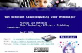 Wat Betekent  Cloudcomputing Voor  Onderwijs   April 2010   Publish