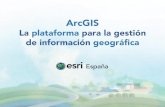 Día Esri en Mallorca: ArcGIS- La Plataforma ArcGIS para la gestión de Información Geográfica