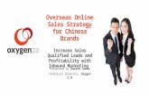 Overseas online sales strategy for Chinese Brands