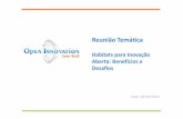 Reunião temática: Habitats para Inovação Aberta: Benefícios e Desafios