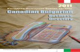 Canadian-Bulgarian Business Directory 2011