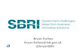 DWP SME conference (11 March 2014) - Bryan Forbes (sbri) 'Government challenges. Ideas from business. Innovative solutions'.