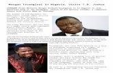 Morgan Tsvangirai in Nigeria, Visits TB Joshua