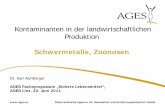 Karl Aichberger: Zoonosen und Schwermetalle