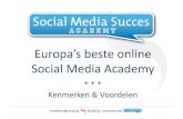 Social Media Succes Academy: kenmerken en voordelen