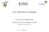 Présentation du service civique - réseau information jeunesse Val d'Oise