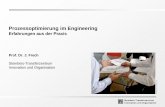 Prozessoptimierung im Engineering - Erfahrungen aus der Praxis