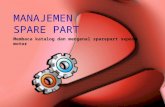 Manajemen sparepart - Membaca katalog dan mengenal sparepart sepeda motor