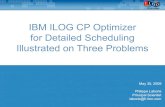 IBM ILOG CP Optimizer for Detailed Scheduling Illustrated on Three Problems