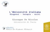 L’università italiana: diagnosi - terapie - esiti
