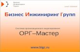 Презентация компании БИГ-СПБ и программного продукта ОРГ-Мастер