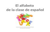 El alfabeto de la clase de español