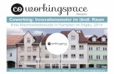 Coworking als innovationsmotor im ländlichen Raum - Ergebnisse der Machbarkeitsstudie in Kempten im Allgaeu 2014 (cc-by 2014 )