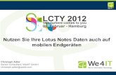 docLinkr: Nutzen Sie Ihre Lotus Notes Daten auch auf mobilen Endgeräten (We4IT)