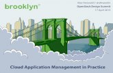 Cloud Application Management in Practice - OpenStack Summit Lightning Talk