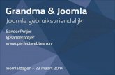 Grandma & Joomla - Make Joomla User Friendly