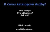 Potřebuje kvalitní řemeslník katalog firem? - Miloš Lenoch (NejRemeslnici.cz)