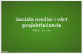 Sociala medier i projektledning