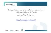 Plateforme opendata ouverte par In Cité Solution