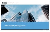 NICE Quality Monitoring und Performance Management
