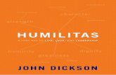 Humilitas by John Dickson, Excerpt
