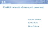 Enskild vattenförsörjning och geoeneri  Jan-Olof Arnbom