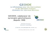 GEOIDE, catalyseur de synergies géomatiques depuis 1998