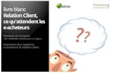 Livre Blanc : Relation Client, ce qu’attendent les e-acheteurs - iAdvize