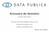 Datapublica  annuaire de données et sujets de recherche