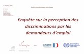 Enquête : Perception des discriminations par les demandeurs d’emploi - IFOP 07/10/2013