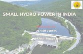 Small hydro power in india