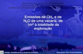 Emissões de CH4 e N2O de uma vacaria - Apresentação (Ecologia)