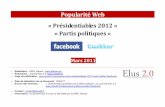 [Mars 2011] Popularité Web des présidentiables 2012 et des partis politiques sur Facebook et Twitter