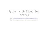 Python with cloud for startup
