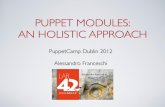 Puppet Modules: An Holistic Approach - Alessandro Franceschi of Lab42 - PuppetCamp Dublin '12