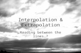 Interpolation & Extrapolation