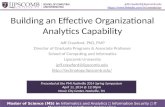 Building an Effective Organizational Analytics Capability