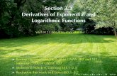 Lesson 13: Derivatives of Logarithmic and Exponential Functions