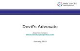 Devils Advocate: Presentation 1