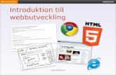 Introduktion till webbutveckling
