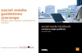 Social media guidelines @orange media aces