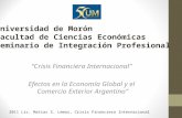 Crisis Financiera Sub Prime "Efectos en el Comercio Exterior Argentino"