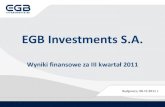 EGB Investments S.A. - prezentacja wyników finansowych za IIIQ2011