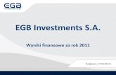 EGB Investments S.A. - prezentacja wyników finansowych za rok 2011