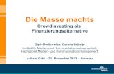 Die Masse machts - Crowdinvesting als Finanzierungsalternative (aktualisiert)