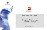 Enterprise-Anforderungen an ECM Lösungen  | Zöller & Partner GmbH | ECM Solutions Park DMS Expo 2012