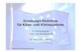 Ecodesign-Richtlinie für Kälte- und Klimasysteme (Volker Siede, HKI-Industrieverband Haus-, Heiz- und Küchentechnik e. V.)