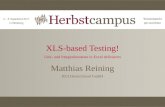 xls-based Testing | Herbstcampus 2013
