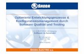 Optimierte Entwicklungsprozesse/Konfigurationsmanagement durch Software Qualität und Testing
