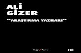Araştırma Yazıları - Ali Gizer